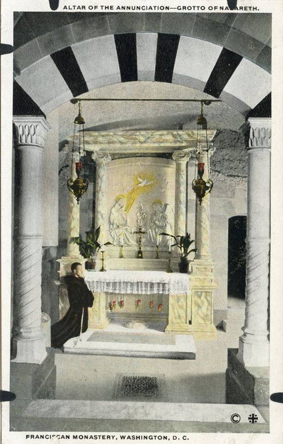 Altar of the Annunciation, Grotto of Nazareth, Franciscan Monastery, Washington, DC-Carey's Emporium