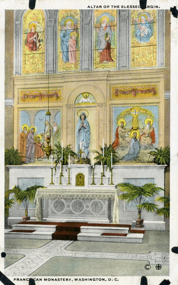 Altar of the Blessed Virgin, Franciscan Monastery, Washington, DC-Carey's Emporium