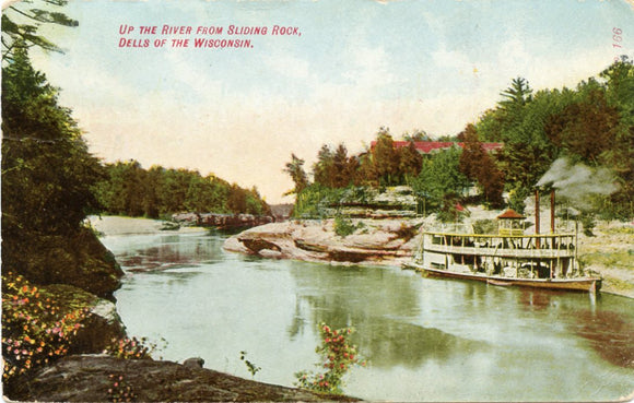 Up The River From Sliding Rock, Dells of the Wisconsin, WI-Carey's Emporium