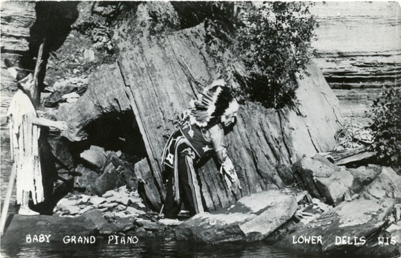 Baby Grand Piano, Lower Dells, WI-Carey's Emporium