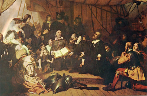Embarkation of the Pilgrims, Capitol Rotunda, Washington, DC-Carey's Emporium