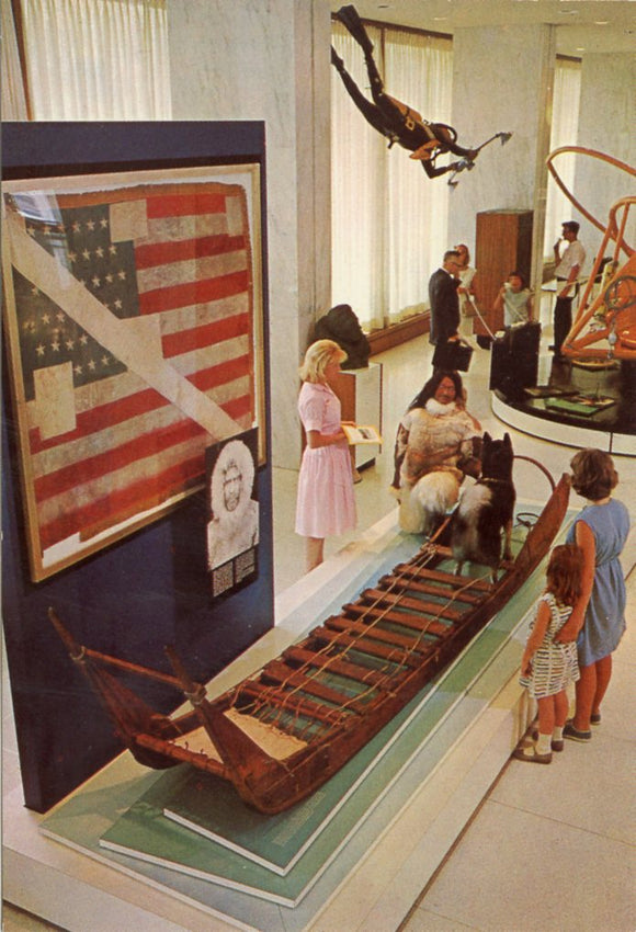 Admiral Peary's Patched Flag, in the National Georgraphic Society's Explorer's Hall, Washington, DC-Carey's Emporium