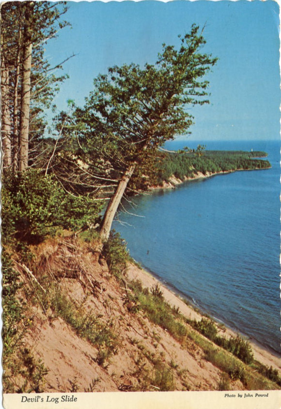 Devil's Log Slide, Pictured Rocks National Shoreline Park, Grand Marias, MI-Carey's Emporium