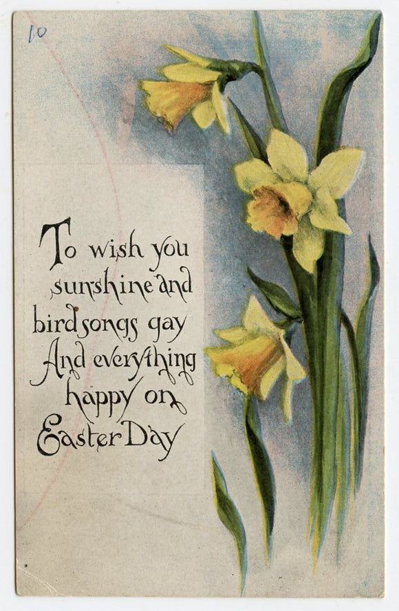 To Wish You Sunshine and Bird Songs Gay, And Everything Happy on Easter Day-Carey's Emporium