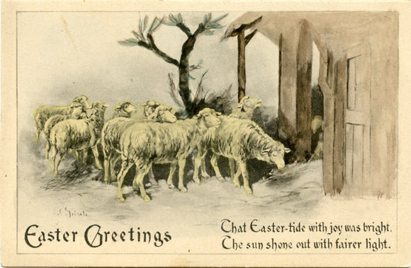 Easter Greetings, That East-tide with Joy was Bright, The Sun Shone Out with Fairer Light-Carey's Emporium
