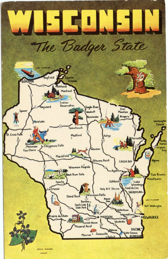 Wisconsin, The Badger State-Carey's Emporium