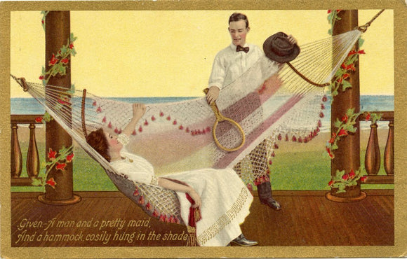 Given, A Man and a Pretty Maid, And a Hammock Cosily Hung in the Shade-Carey's Emporium