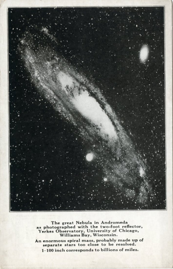 Great Nebula in Andromeda, Yerkes Observatory, University of Chicago, Williams Bay, WI-Carey's Emporium