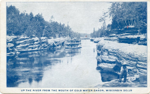 Up the River From the Mouth of Cold Water Canon, Wisconsin Dells, WI-Carey's Emporium