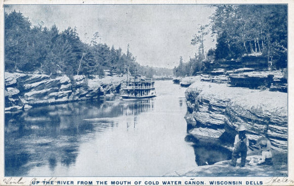 Up the River From the Mouth of Cold Water Canon, Wisconsin Dells, WI-Carey's Emporium