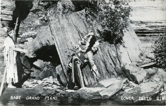 Baby Grand Piano, Lower Dells, WI-Carey's Emporium