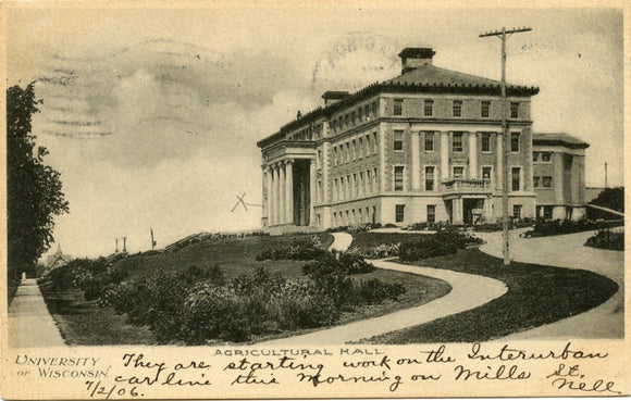 Agriculture Hall, University of Wisconsin, Madison, WI-Carey's Emporium