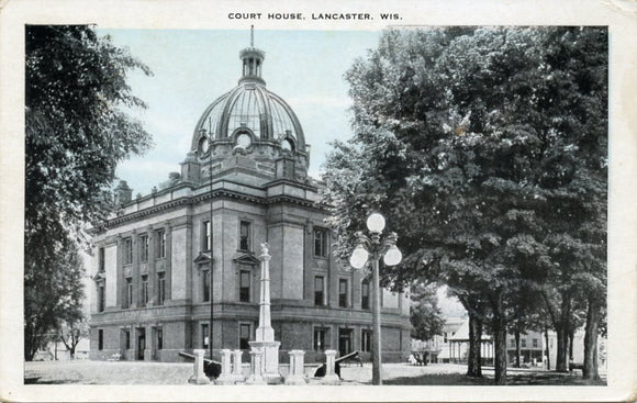 Court House, Lancaster, WI-Carey's Emporium