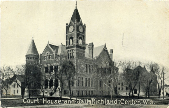 Court House and Jail, Richland Center, WI-Carey's Emporium