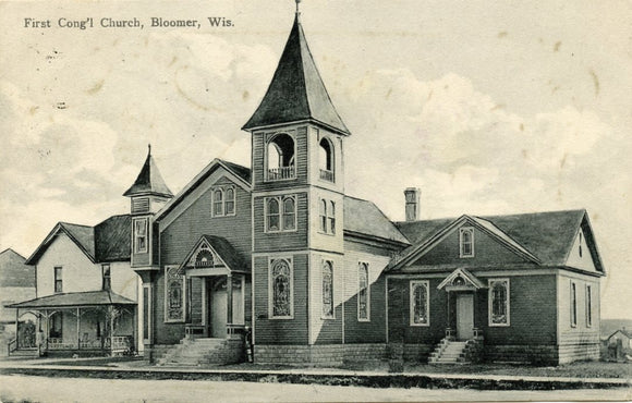 First Cong'l Church, Bloomer, WI-Carey's Emporium