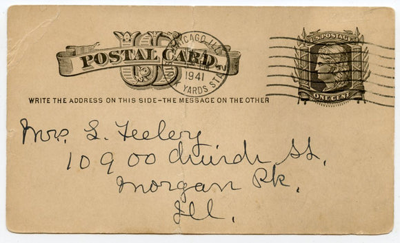 U. S. Postal Card, One Cent-Carey's Emporium