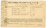 U. S. Postal Card, One Cent, 1902, Capital City Lodge, Lincoln, NE-Carey's Emporium