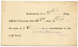 U. S. Postal Card, One Cent, 1904, Charles Burrows, G. A. R., Rutherford, NJ-Carey's Emporium
