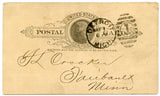 U. S. Postal Card, One Cent, 1888, E. N. Lightner & Co., Detroit, MI-Carey's Emporium