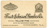 U. S. Postal Reply Card, One Cent, Frost-Johnson Lumber Co., Chicago, IL-Carey's Emporium
