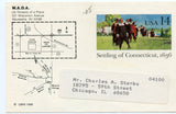 U. S. Postal Card, Fourteen Cents, 1986, Settling of Connecticut, 1636-Carey's Emporium