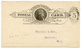 U. S. Postal Card, One Cent, 1888, National Campaign Mfg. Co., Chicago, IL-Carey's Emporium