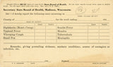 U. S. Postal Card, One Cent, Secretary State Board of Health, Madison, WI-Carey's Emporium