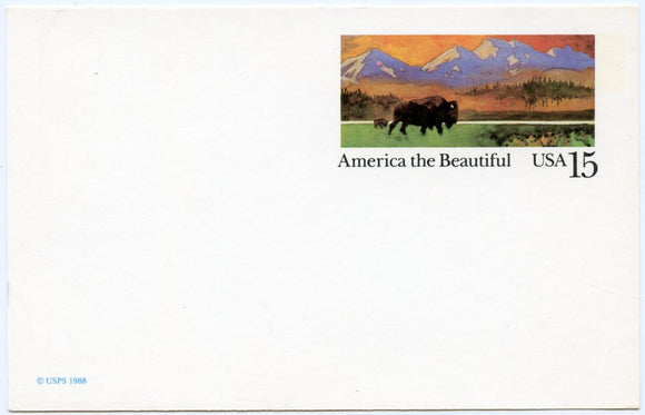 U. S. Postal Card, Fifteen Cents-Carey's Emporium