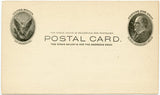 U. S. Postal Card, One Cent, F. C. Johnson, Kishwaukee, IL-Carey's Emporium