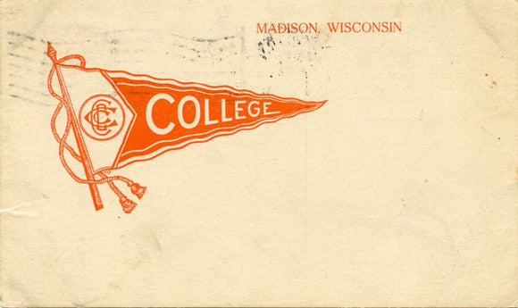 U. S. Postal Card, One Cent, 1911, University of Wisconsin, Madison, WI-Carey's Emporium