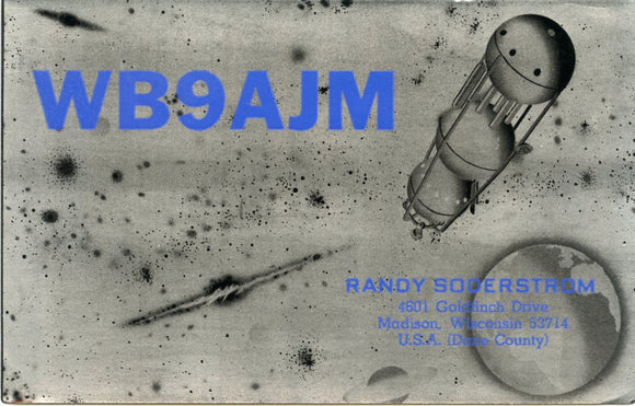 WB9AJM, Randy Soderstrom, Madison, WI, 1978-Carey's Emporium