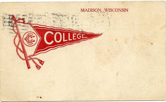 U. S. Postal Card, One Cent, 1909, University of Wisconsin, Madison, WI-Carey's Emporium