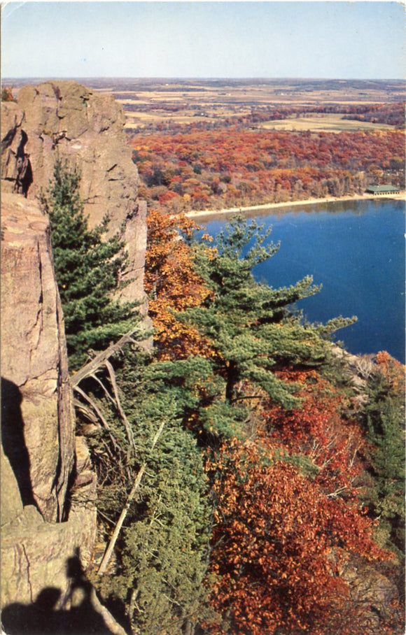 Majestic Cliffs on the West Bluff, at Devil's Lake State Park, near Baraboo, WI-Carey's Emporium