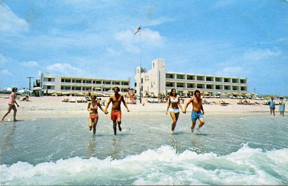 Castle in the Sand Motel-Apartments, Ocean Front at 37th Street, Ocean City, MD-Carey's Emporium
