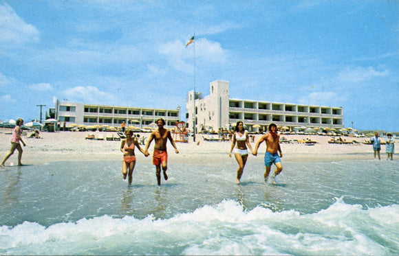 Castle in the Sand Motel-Apartments, Ocean Front at 37th Street, Ocean City, MD-Carey's Emporium