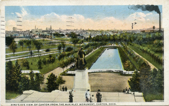 Bird's Eye View of Canton from the McKinley Monument, Canton, OH-Carey's Emporium