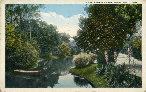 View in Snyder Park, Springfield, OH-Carey's Emporium