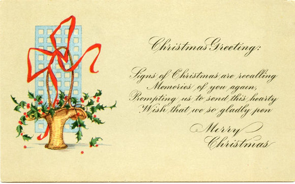 Christmas Greeting, Merry Christmas-Carey's Emporium