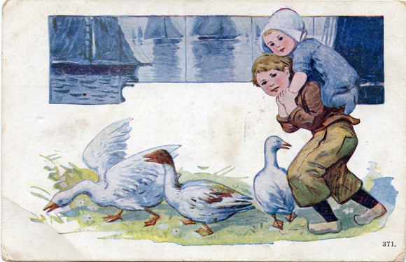 Children and Geese-Carey's Emporium