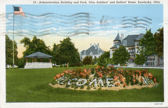 Administration Building and Park, Ohio Soldiers' and Sailors' Home, Sandusky, OH-Carey's Emporium