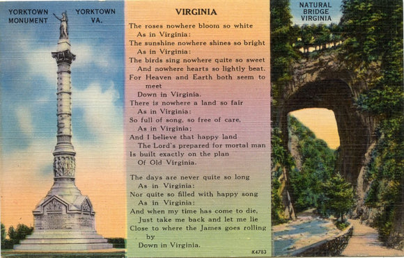 Yorktown Monument, Yorktown, VA, and Natural Bridge, VA-Carey's Emporium