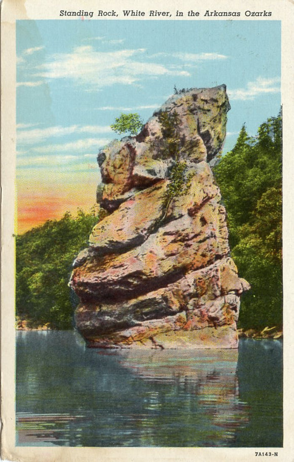 Standing Rock, White River, in the Arkansas Ozarks-Carey's Emporium