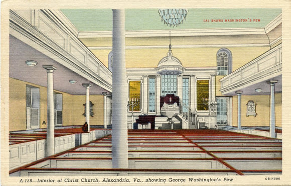 Interior of Christ Church, Alexandria, VA-Carey's Emporium