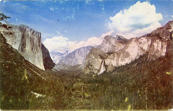 Yosemite Valley from Wawona Tunnel Explanade-Carey's Emporium