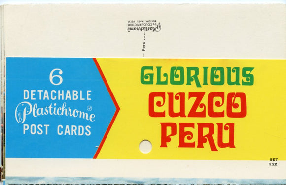 Glorious Cuzco, Peru, 6 Detachable Post Cards-Carey's Emporium