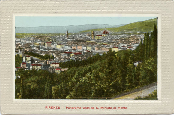 Panorama Visto da S. Miniato al Monte, Firenze-Carey's Emporium