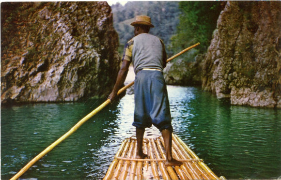 Raftsman on the Rio Grande, Jamaica, B. W. I.-Carey's Emporium