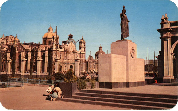 Statue of Juan Diego at the Shrime of Guadalupe, Mexico, D. F.-Carey's Emporium