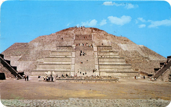The Plaza and the Pyramid to the Moon, San Juan Teotihuacan, Mexico-Carey's Emporium