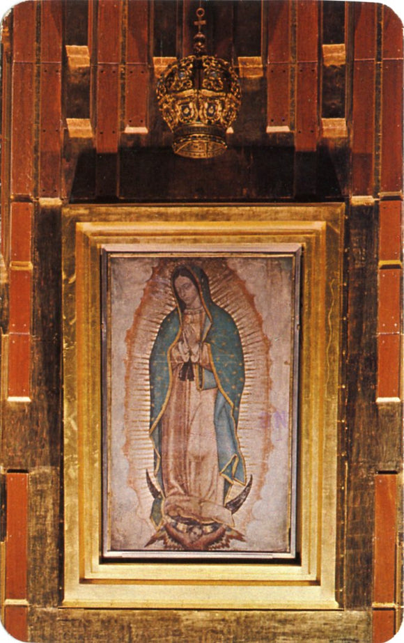 Image of the Virgin of Guadalupe in the Interior of the New Shrine to the Virgin of Guadalupe, Mexico City, D. F., Mexico-Carey's Emporium